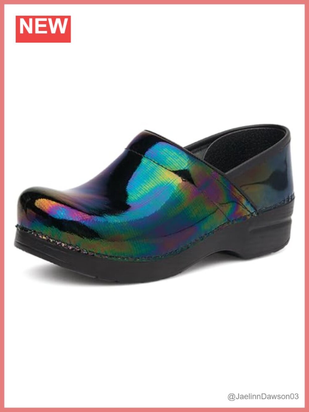 Leather Slip-On Clogs, Comfort Work Shoes, APMA Accepted, Cushioned